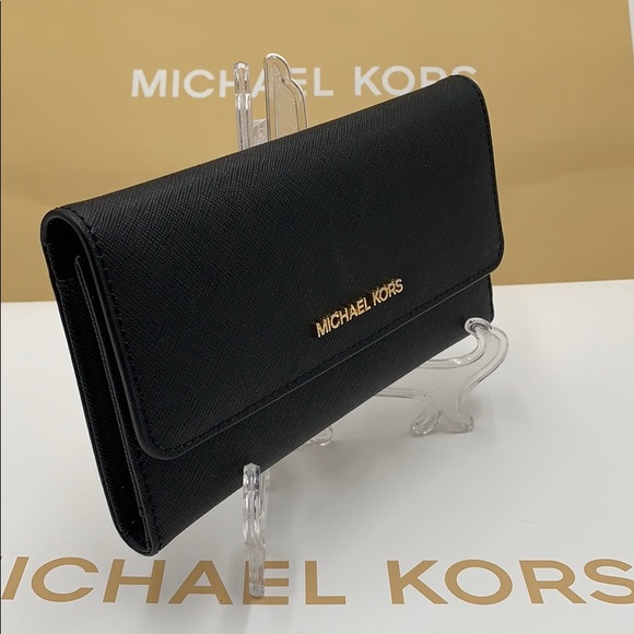 Michael Kors Jet Set Travel Lg Trifold Wallet - Picture 10 of 16